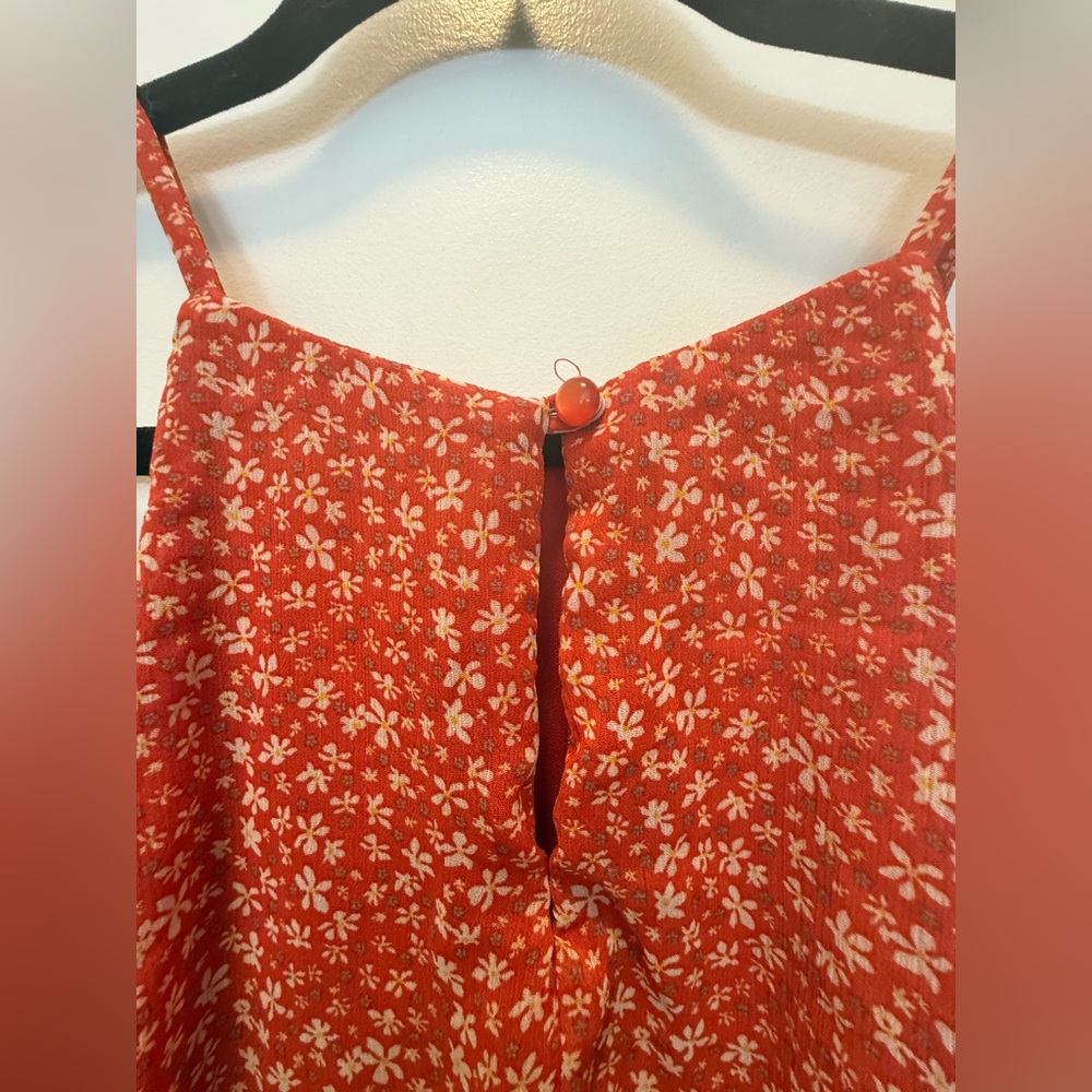 By & By Orange‎ Floral Spaghetti Dress Dress - Picture 7 of 13